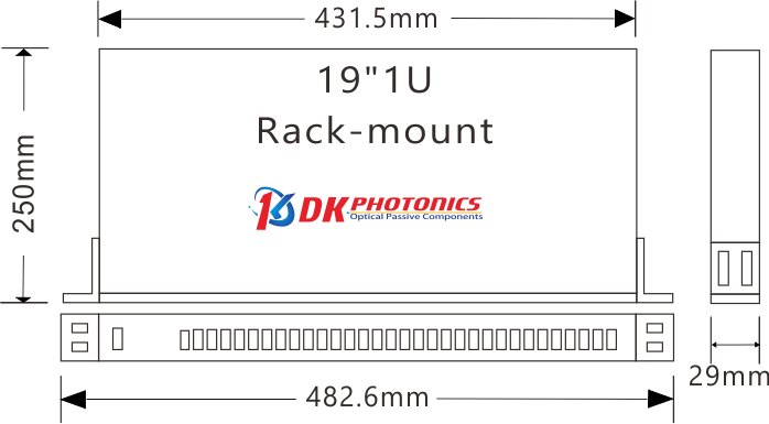 CWDM Mux/Demux Packed in LGX/Rack