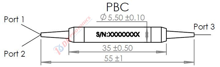 1480nm ISO+Polarization Beam Combiner/Splitter
