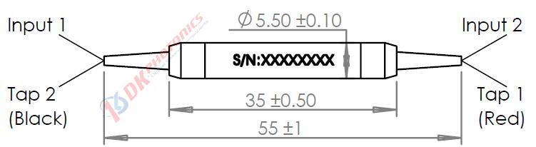 1064nm Polarization Maintaining Tap Coupler (1x2/2x2) (Fast axis blocking)
