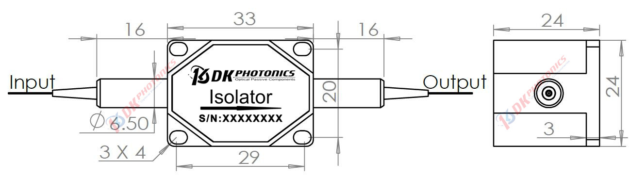 532nm TGG Based PM Optical Isolator