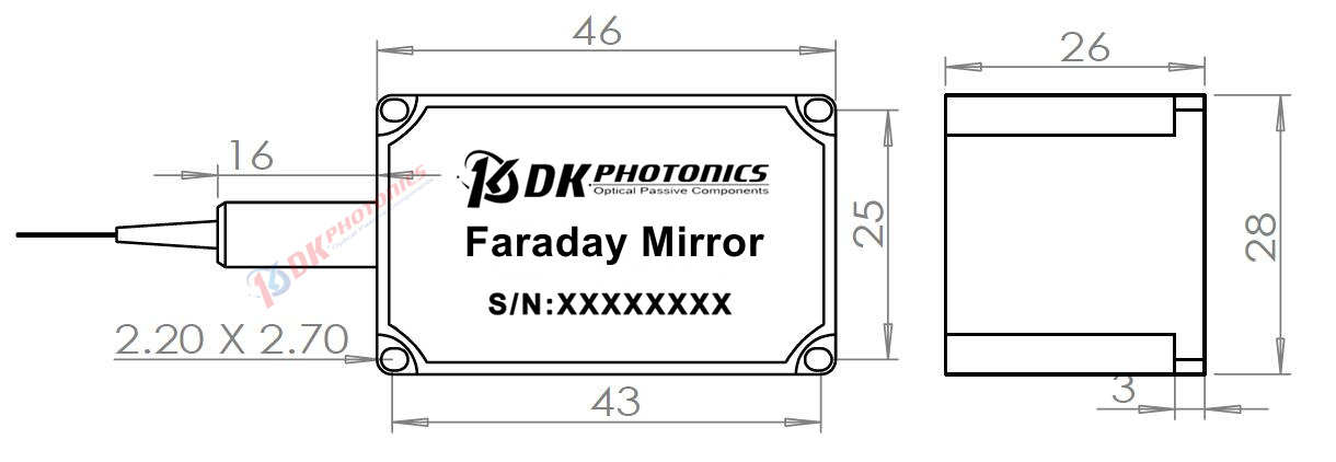 980nm PM fiber TGG Faraday Mirror