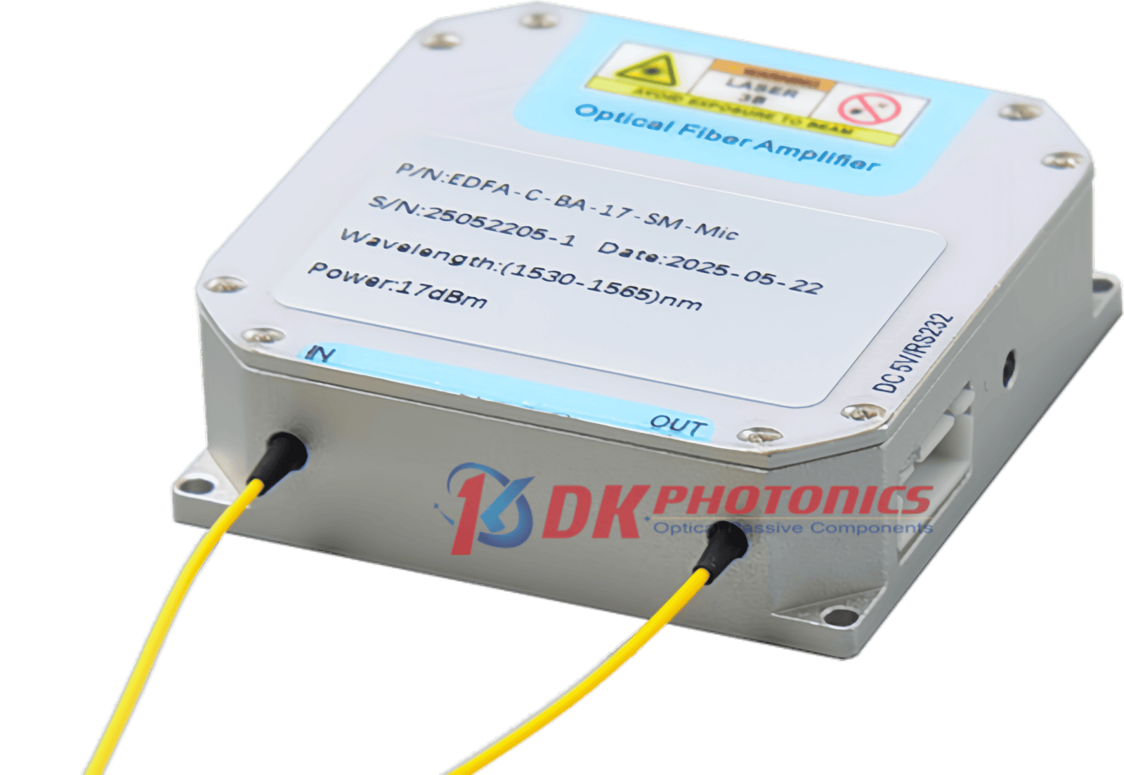 Erbium-doped Fiber Booster Amplifier in Micro Package for C-band