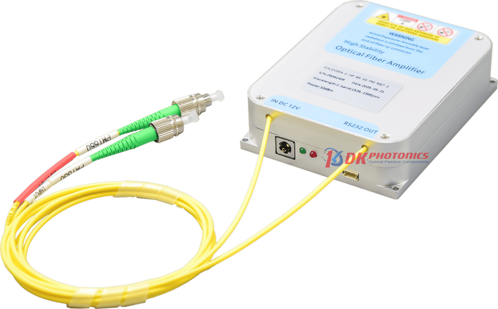 High Power Erbium-doped Fiber Amplifier Module in Compact Size for C-band
